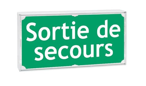 Etiquette Pour Blocs De Secours Sortie De Secours Seton Belgique