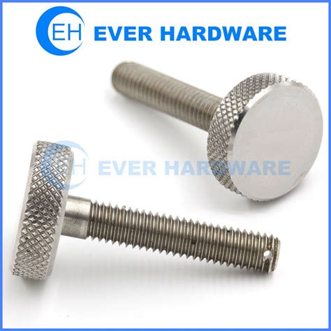 Thumb Screws Knurled Stainless Steel 304 Rocker Arm Adjusting Bolt