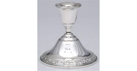 Prelude Plain Sterling Hollowware Weighted Candleholder By