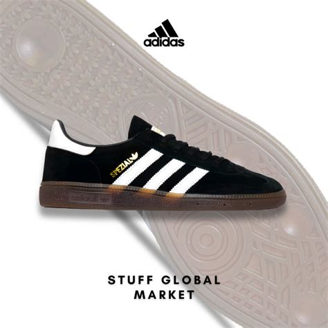 Jual Adidas Handball Spezial Mens Sneakers Shoes Black White Gum