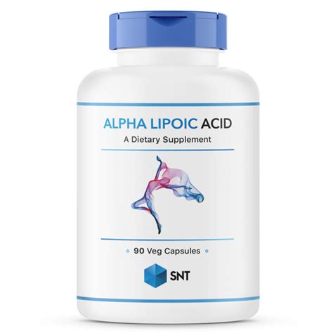 SNT Альфа Липоевая кислота, для похудения, Alpha lipoic acid 300 мг 90 ...