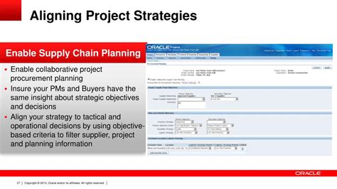 Ppt Oracle Projects Value Of A Project Driven Supply Chain