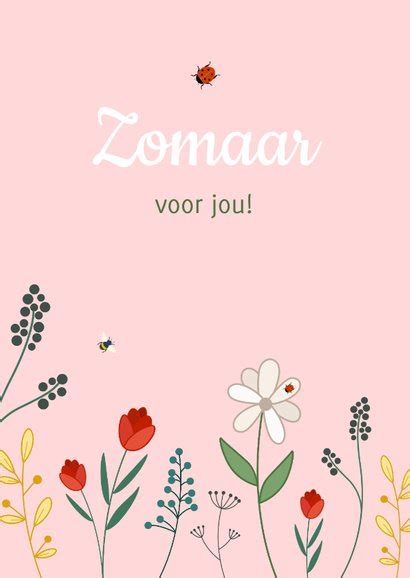 Zomaarkaart Bloemen Voor Jou Wenskaarten Kaartje Go