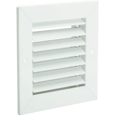 Truaire 24 In X 24 In White Stamped Return Air Filter Grille With Removable Face Hd Supply