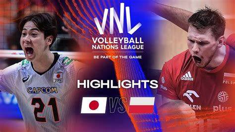 Jpn Vs Pol Highlights Week Men S Vnl Vcp Volleyball