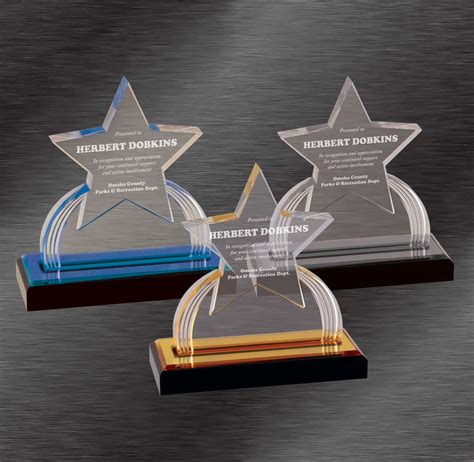 Rising Star Awards | Star Acrylic Award | Charleston Engravers