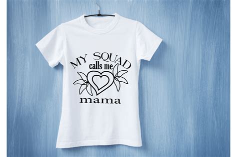 My Squad Calls Me Mama Svg Dsign Graphic By Ujjal Mia · Creative Fabrica