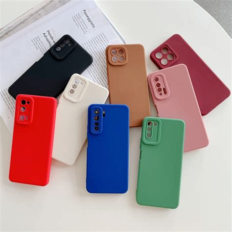 Funda blanda de silicona líquida a prueba de golpes para Samsung Galaxy