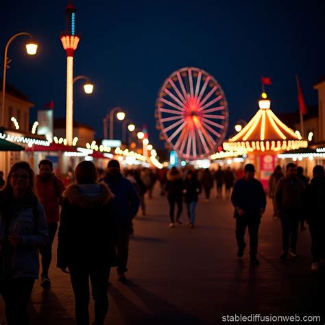 Carnival Night Atmosphere | Stable Diffusion Online