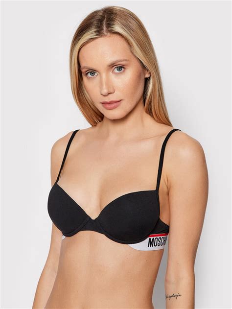 Moschino Underwear And Swim Soutien Gorge Push Up 4613 9003 Noir Modivofr