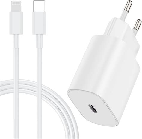 Chargeur iphone Rapide certifié Apple MFi 20W Chargeur Rapide avec 2m