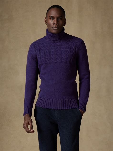 Abby Purple Turtleneck Purple Male