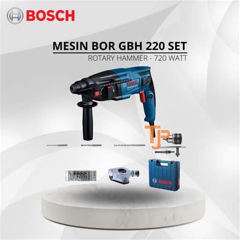 BOSCH MESIN BOR GBH 2 20 KIT ROTARY HAMMER 720 W PN 06112A60K1