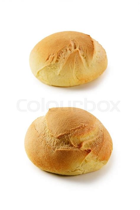 small  bread  white background stock image colourbox