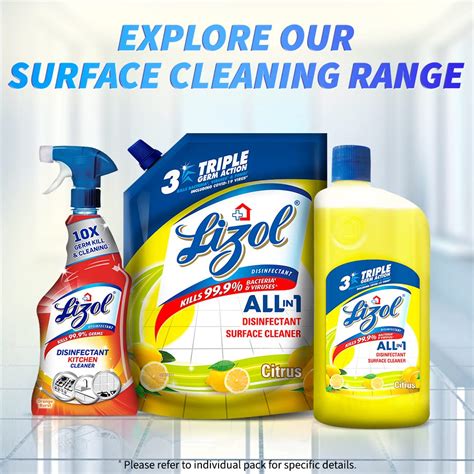 Buy Lizol Disinfectant Surface Floor Cleaner Liquid Citrus L