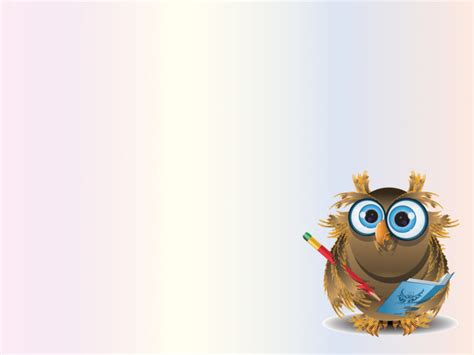 Sweet Owl Teacher Backgrounds | Animals, Educational Templates | Free ...