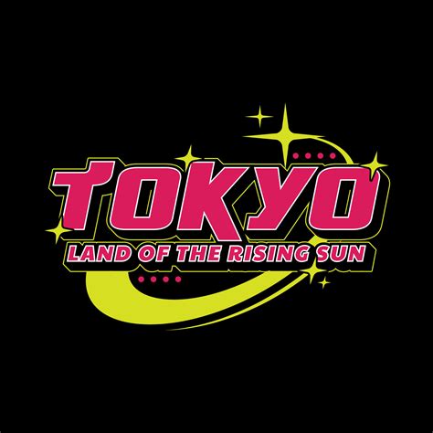 Tokyo Japan Y2k Streetwear T Shirt Slogan Typography Style Logo Vector