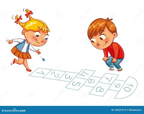 Hopscotch Cartoons, Illustrations & Vector Stock Images - 1015 Pictures ...