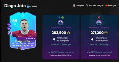 How To Complete Diogo Jota Potm Sbc In Ea Fc