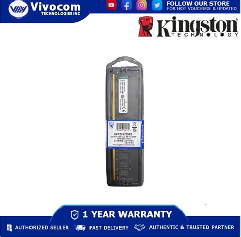 KINGSTON 8gb 3200mhz DDR4 (KVR32N22S8/8) RAM MEMORY | Lazada PH