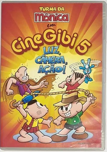 Dvd Turma Da Mônica Em Cine Gibi 5 Luz câmera Ação Parcelamento