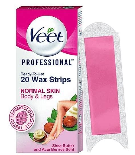 Veet Full Body Waxing Kit For Normal Skin 20 Strips