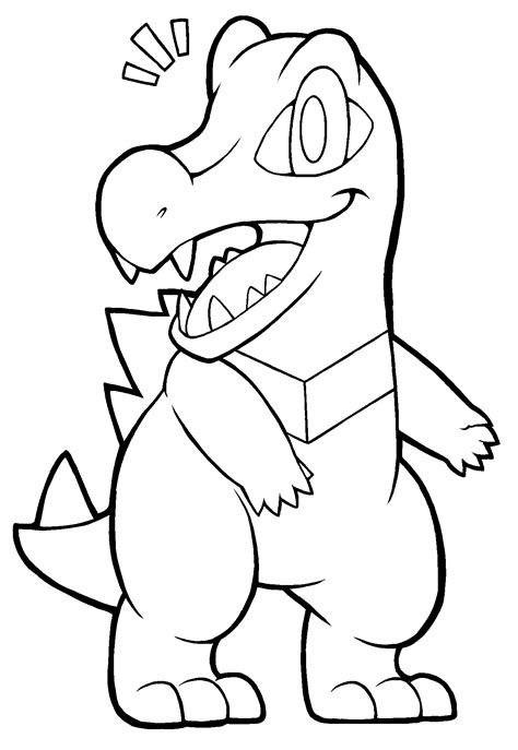 Pokemon Coloring Pages Totodile