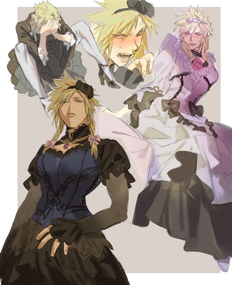 Cloud Strife Final Fantasy And 2 More Drawn By Mikuroron Danbooru