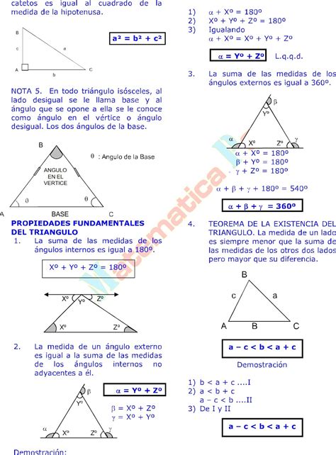 Los TriÁngulos Y Sus Propiedades Ejercicios Resueltos De GeometrÍa Plana Preuniversitaria En Pdf