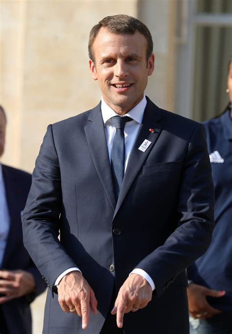 Photo Le président de la République Emmanuel Macron au Palais de l