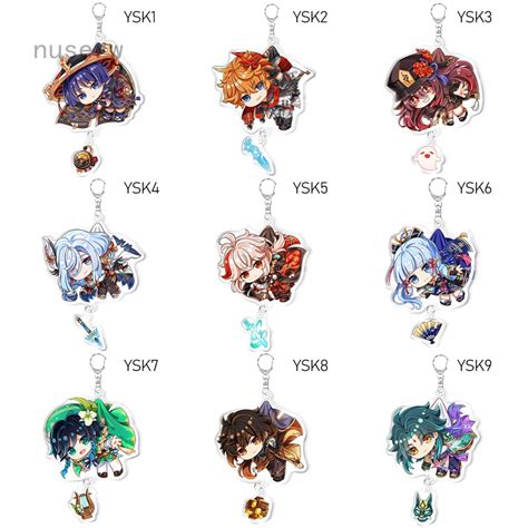 Nuserw Cute Genshin Impact Game Character Acrylic Keychain Sayu Yoimiya