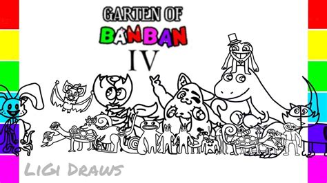 Garten Of Banban Chapter 4 New Coloring Pages Color All New Monsters