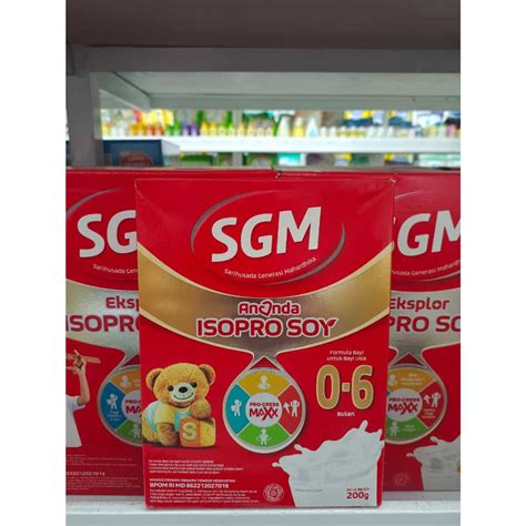 Jual SGM Ananda Isopro Soya 0 6 Bulan Soya 200gr Shopee Indonesia