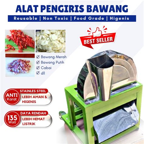 Jual MESIN RAJANG PENGIRIS BAWANG MERAH PUTIH LISTRIK ALAT PEMOTONG