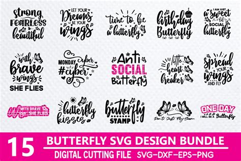 Butterfly Svg Design Bundle Graphic By Happy Svg Club · Creative Fabrica