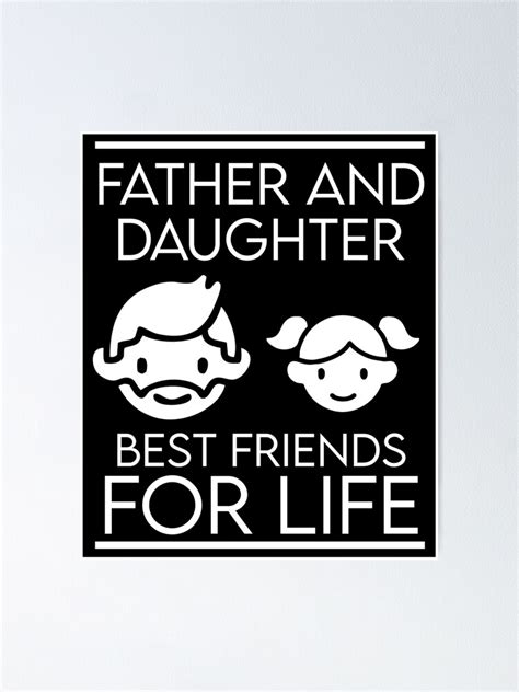 Póster Mejores amigos de por vida padre e hija de desimon Redbubble