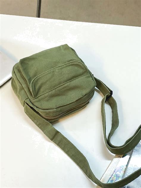 Olivia Mark Minimalist Canvas Crossbody Bag Women Crossbody Green Artofit