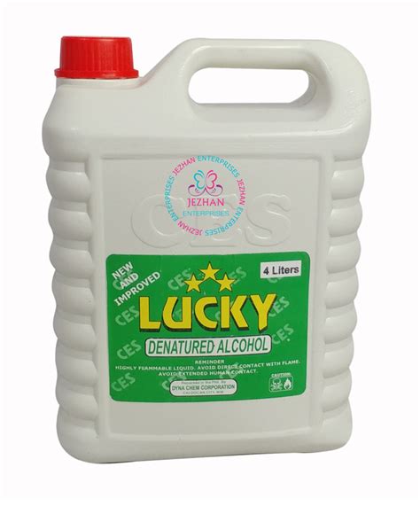 Denatured Alcohol 4 Liters Gallon Lucky Postadsph