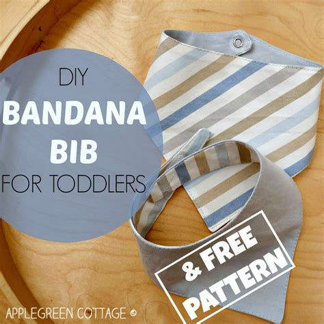 Bandana Bib Pattern Free Applegreen Cottage