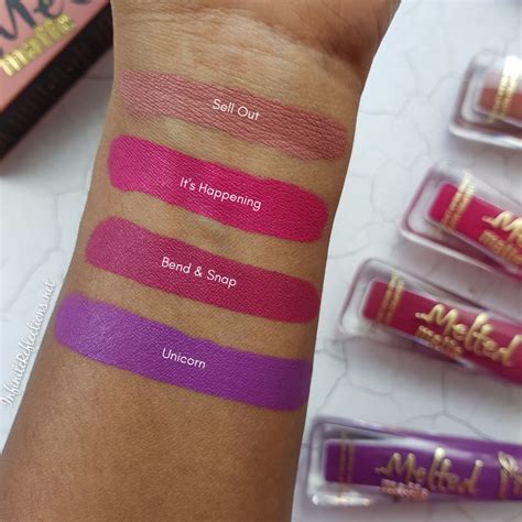 Too Faced Melted Matte Liquid Lipsticks Review Swatches Infinite