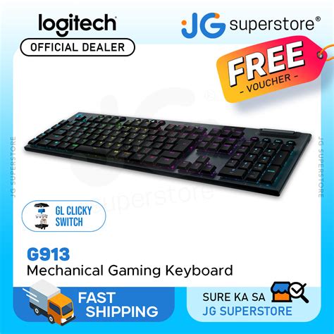 Logitech G913 TKL LIGHTSPEED RGB Wireless Mechanical Gaming Keyboard ...