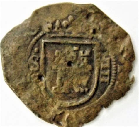 Moeda 8 MARAVEDIS SEVILLA FELIPE IV NUMIS Museu Numismático