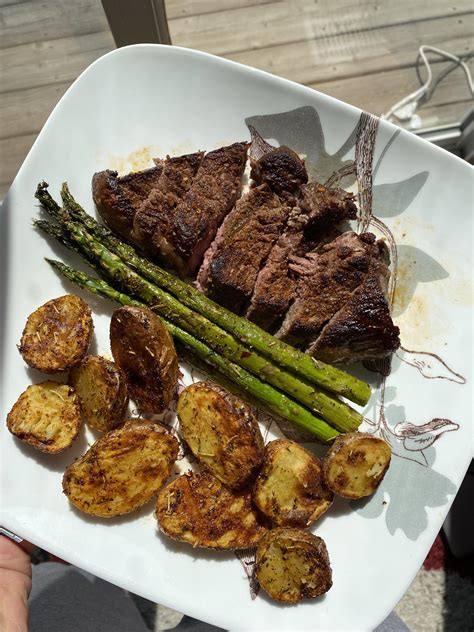 Homemade Steak Potatoes And Asparagus Rfood