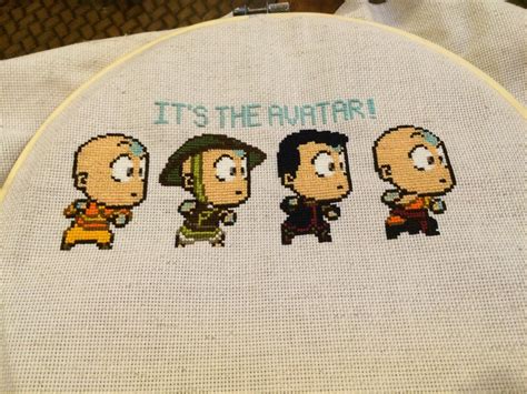 Avatar The Last Airbender Aang Cross Stitch All