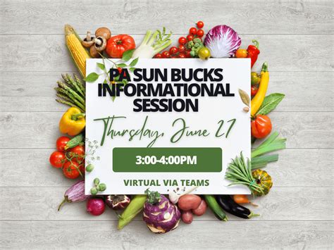 Sun Bucks Program Info Session Lampa