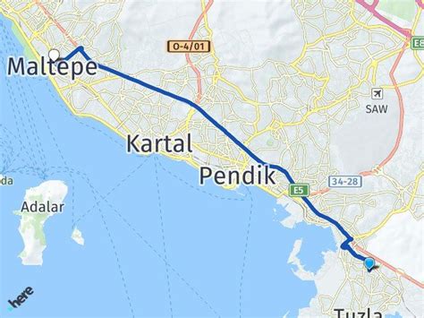 İstanbul Tuzla Yayla Maltepe İstanbul Arası Kaç Km Yol Tarifi