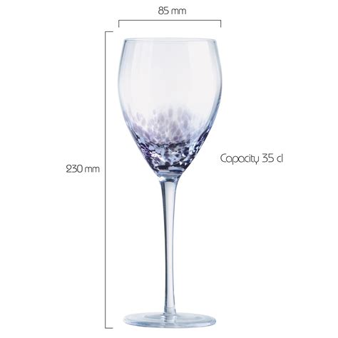 Set Of 4 Speckle Wine Glasses The Drh Collection