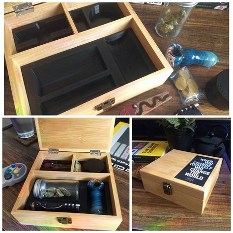 I designed and 3D printed custom inserts for my stash box to keep it