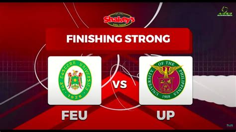 2022 Shakeys Super League Day 13 Match 1 Classification FEU Vs