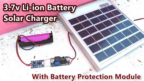 3 7v Li Ion Battery Charging Using A 6v Solar Panel Lm2596 Buck Converter Tp4056 Module Power